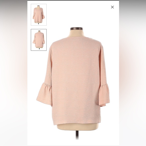 Calvin Klein Long Sleeve Blouse - Picture 2 of 2